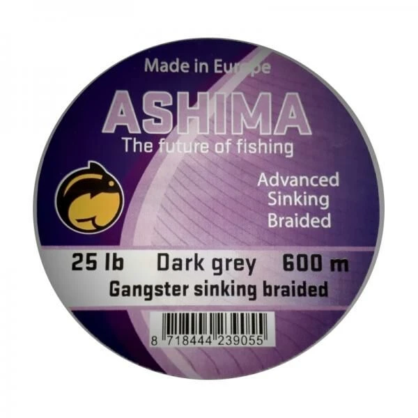 Ashima Gangster 8 Braided Sinking Line Dark Grey 4 Ashima Gangster 8 Braided Sinking Line Dark Grey - Afbeelding 2