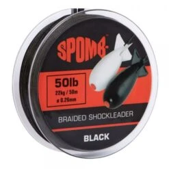 Spomb Braided Spod Leader Black 50m 22kg/50lb