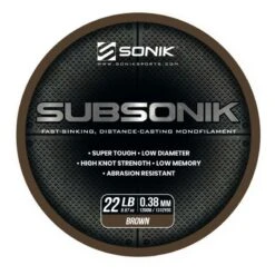 Sonik Subsonik Monofilament Brown 1200M -Eurotackle Verkoop 2308309Sonik Subsonik Monofilament Brown 1200M 2 1
