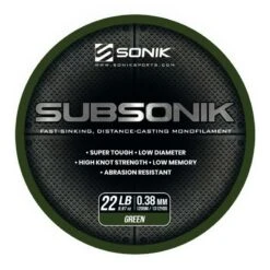 Sonik Subsonik Monofilament Green 1200M -Eurotackle Verkoop 2308322Sonik Subsonik Monofilament Green 1200M 2 1