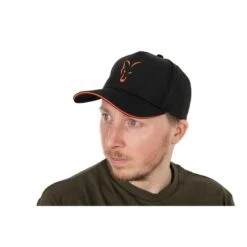 Fox Collection Baseball Cap Black & Orange