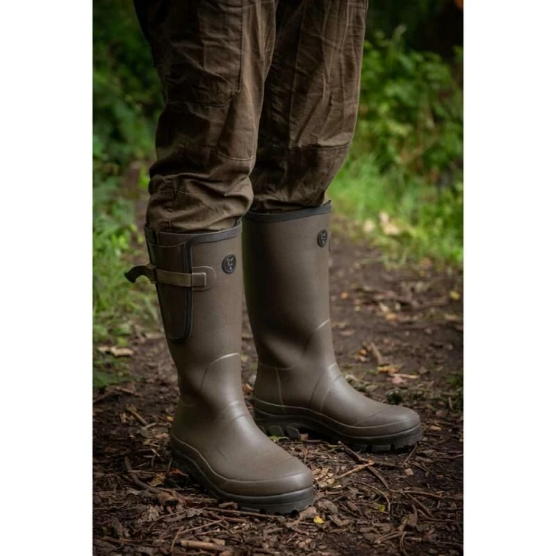Fox Neoprene Lined Camo/Khaki Rubber Boot 7 Fox Neoprene Lined Camo/Khaki Rubber Boot - Afbeelding 5