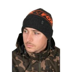 Fox Collection Beanie Black/Orange