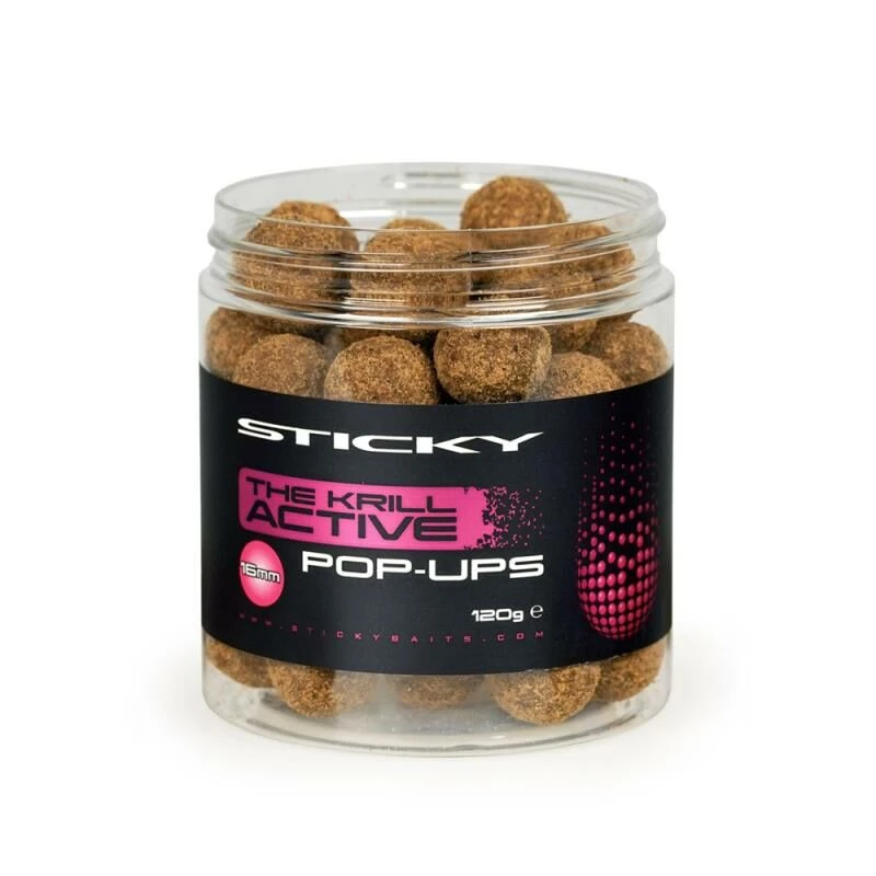 Sticky Baits Sticky The Krill Active Pop-Ups 16mm 3 Sticky Baits Sticky The Krill Active Pop-Ups 16mm