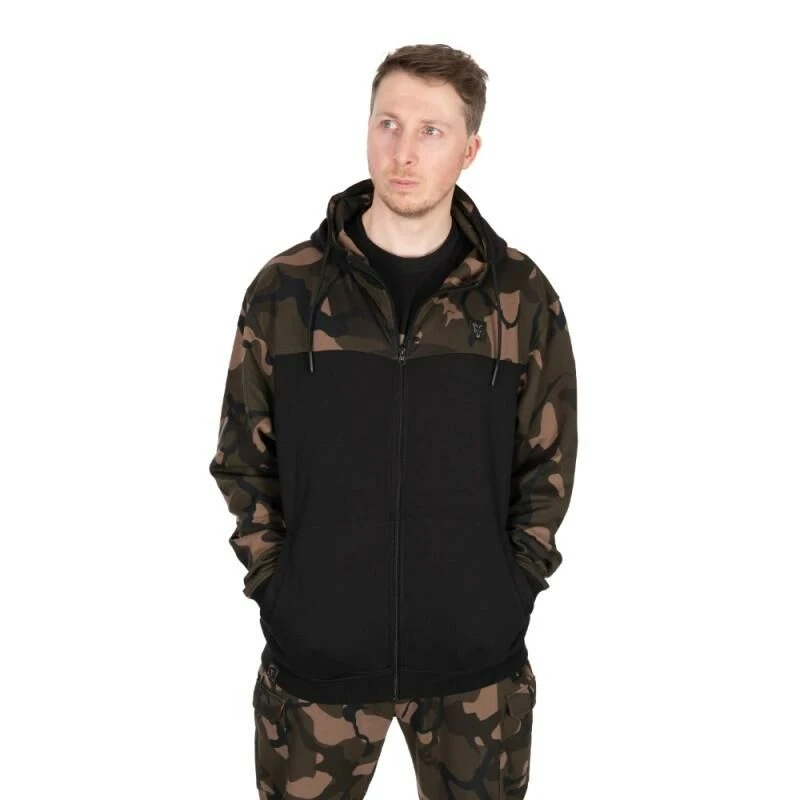 Fox LW Black Camo Split Zip Hoody 3 Fox LW Black Camo Split Zip Hoody