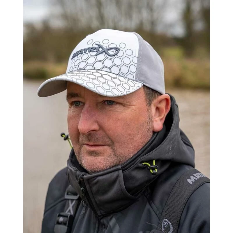 Matrix Hex Print Baseball Cap White 5 Matrix Hex Print Baseball Cap White - Afbeelding 3