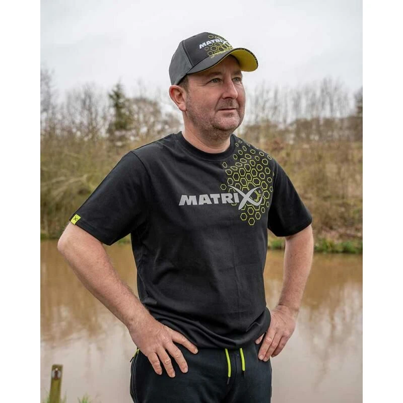 Matrix Hex Print T-Shirt Black 7 Matrix Hex Print T-Shirt Black - Afbeelding 5