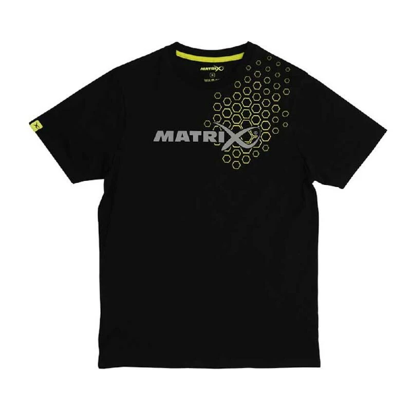 Matrix Hex Print T-Shirt Black 3 Matrix Hex Print T-Shirt Black
