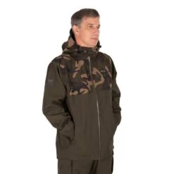 Fox Aquos RS25K Rain Jacket Khaki/Camo Large